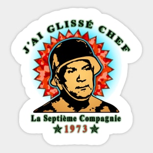 J'ai glissé chef Sticker